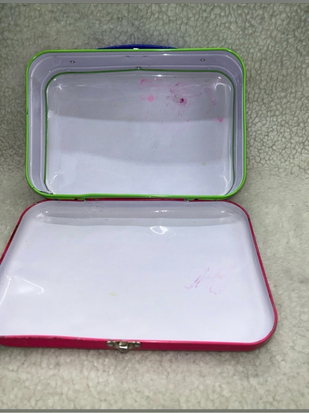 Sanrio Character Town 1992 Original Metal Lunch Box Pink Vintage Kawaii READ 9.5 - Picture 11 of 12